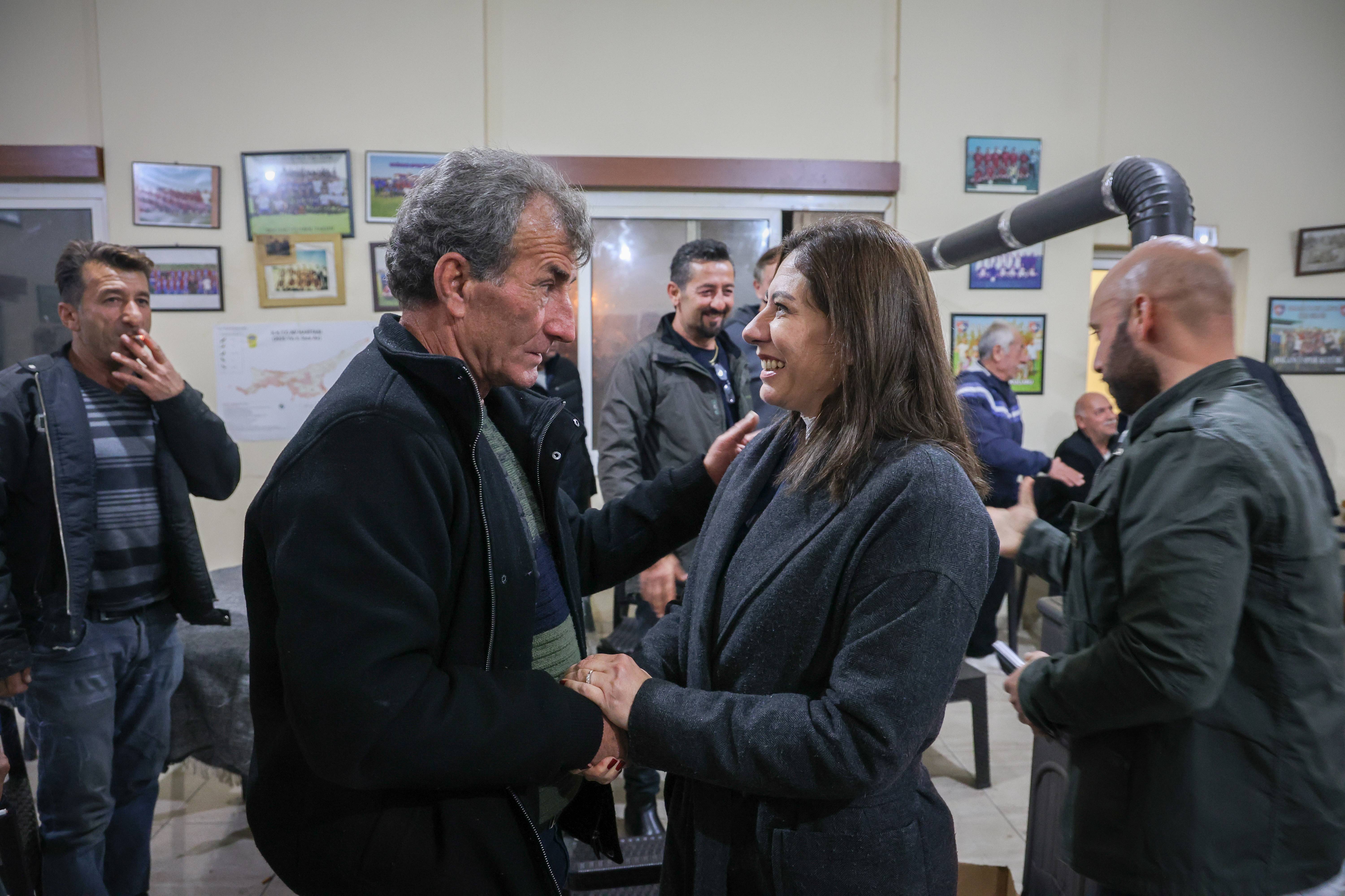 İncirli, Yeşilyurt ve Doğancı’yı ziyaret ederek üreticilerle bir araya geldi