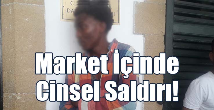 Markette Alışveriş Yapan Kadına Saldırdı!