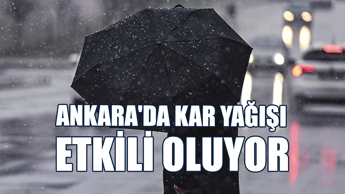 Ankara'da Kar Yağışı Etkili Oluyor