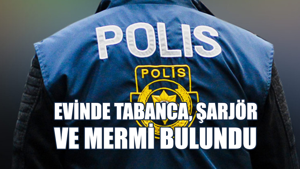 Gazimağusa'da Bir Evde Tabanca, Şarjör Ve Mermi Bulundu