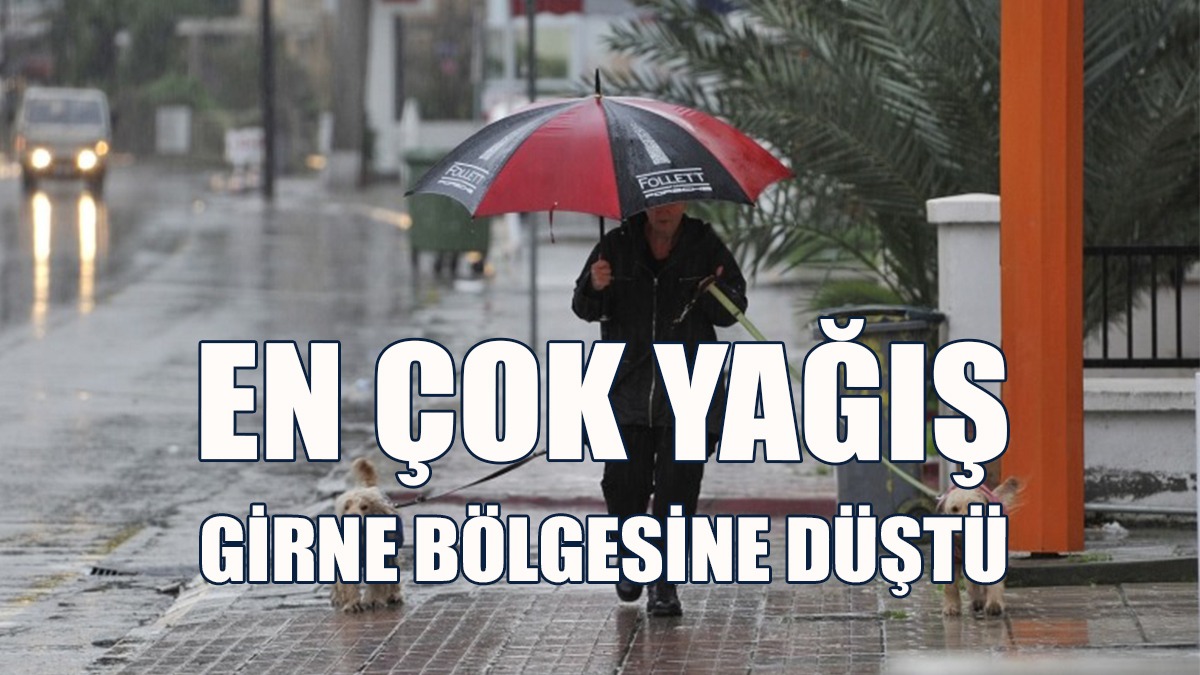 Girne'ye 15 Kilogram Yağış Düştü