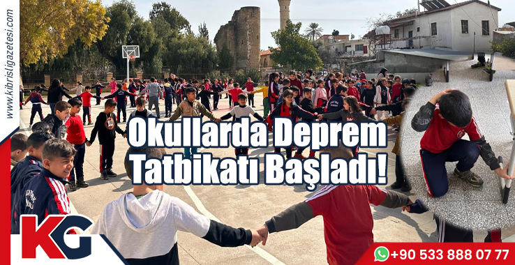 Okullarda Deprem Tatbikatları Başladı!