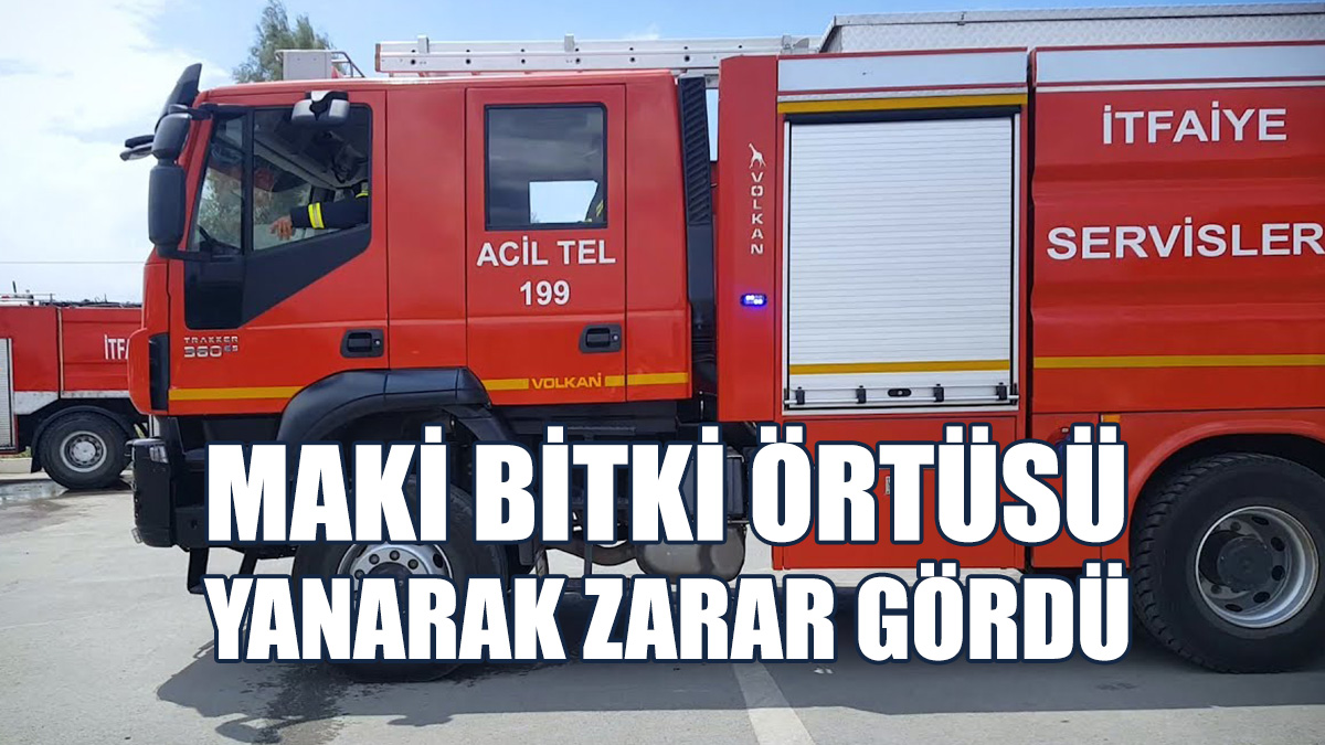 Dipkarpaz-Zaferburnu Anayolunda Yangın
