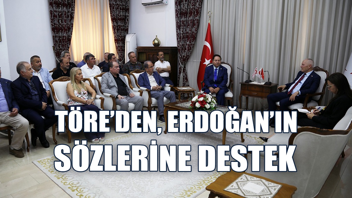 Töre, Türkiye-Kıbrıs Türk Cumhuriyeti İş Birliği Cemiyeti Heyetini Kabul Etti