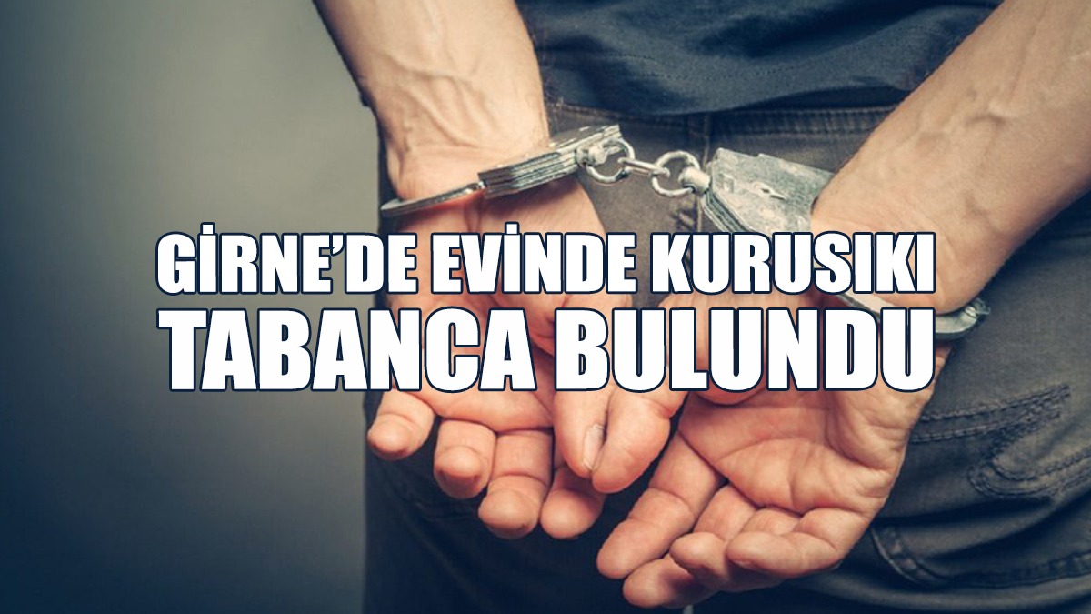 Evinde Tabanca, Şarjör Ve Mermi Bulundu, Tutuklandı