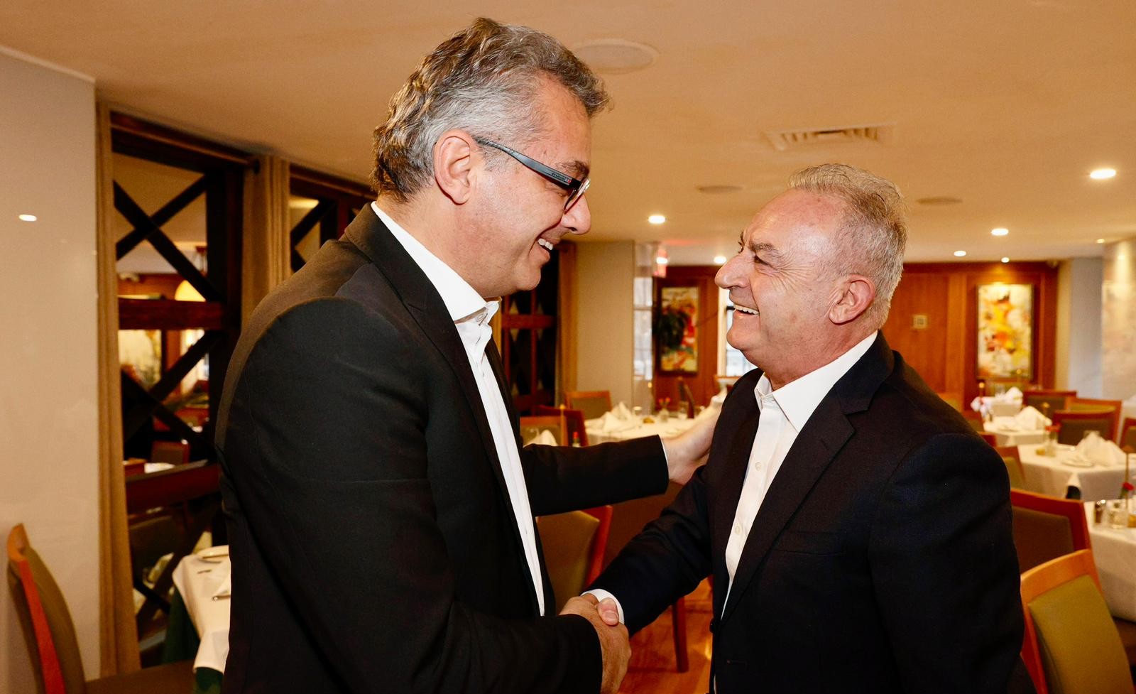 Erhürman New York’ta, DİSİ eski Başkanı Neofitu ile bir araya geldi