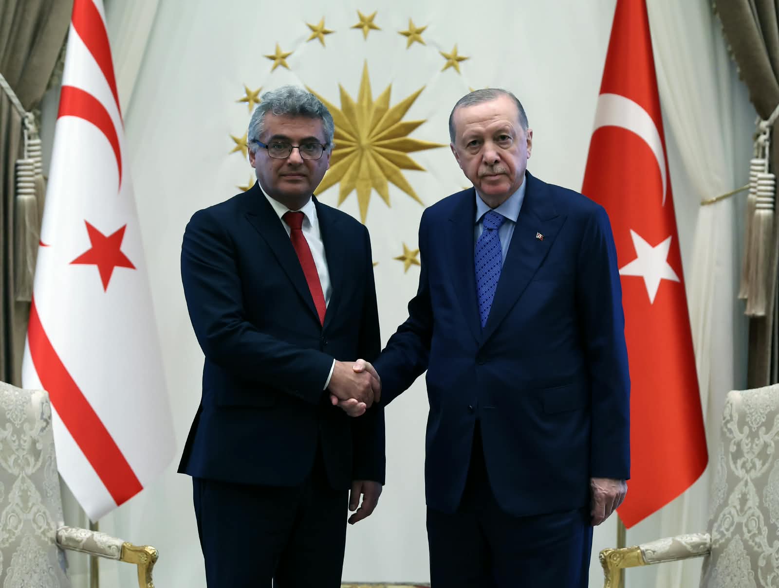 Cumhurbaşkanı Erhürman, TC Cumhurbaşkanı Erdoğan'la görüştü