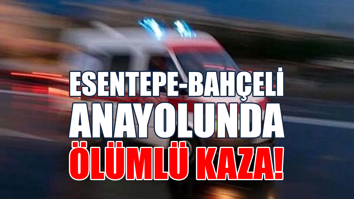 Esentepe-Bahçeli Anayolunda Ölümlü Kaza!