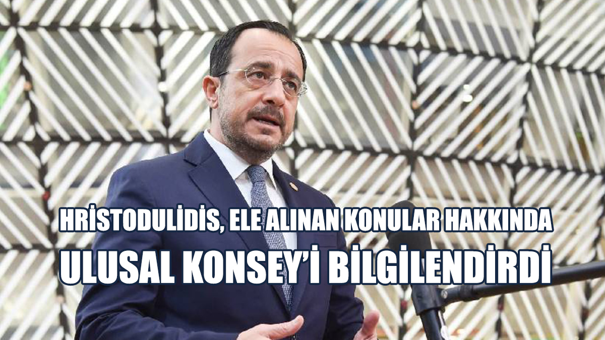 Hristodulidis Yemek Öncesinde Ve Sonrasında Ulusal Konsey'i Topladı