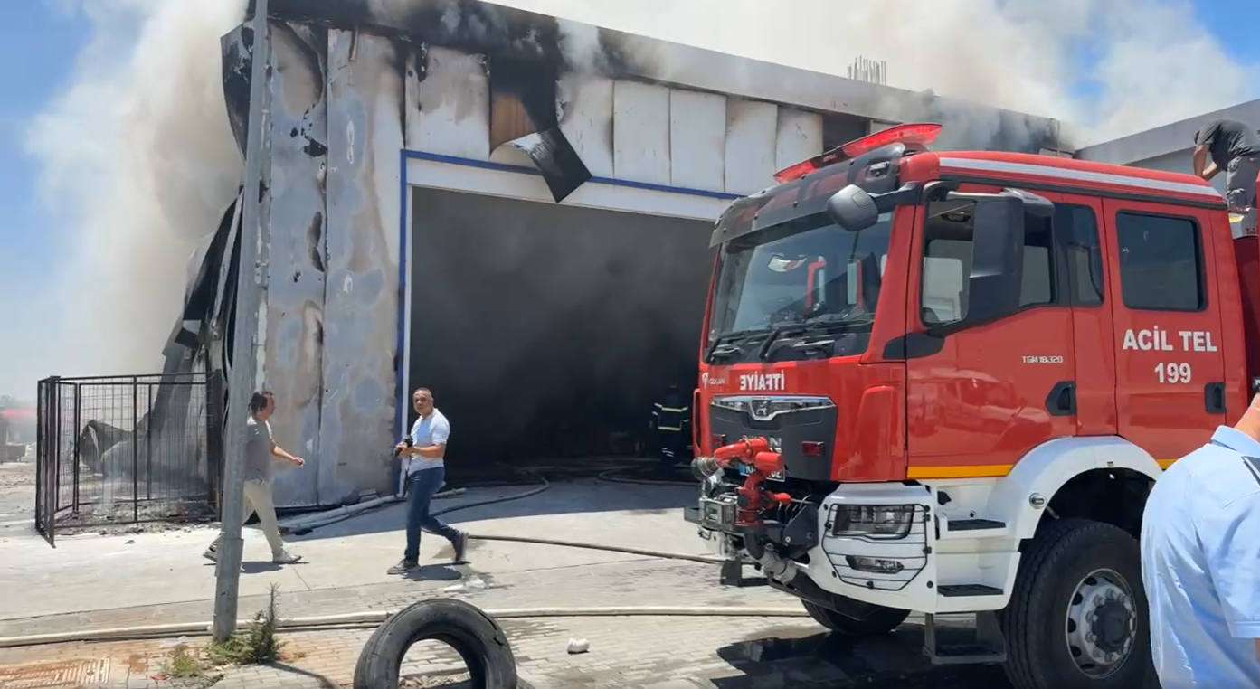Alayköy'de meydana gelen yangın ciddi zarara sebep oldu