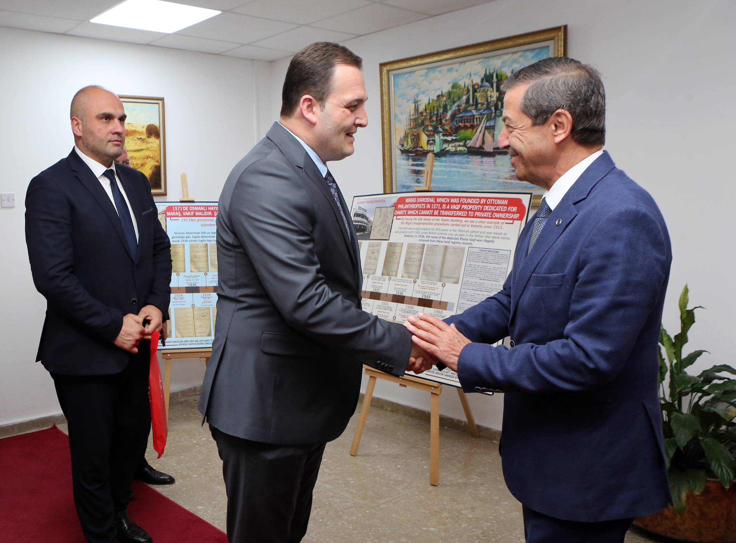 Ertuğruloğlu, Kuzey Makedonya Türk Demokratik Partisi heyetini kabul etti