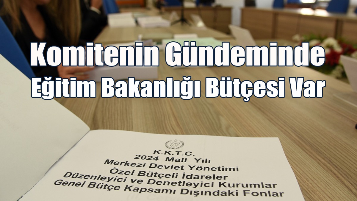 Komitenin Gündeminde Eğitim Bakanlığı Bütçesi Var