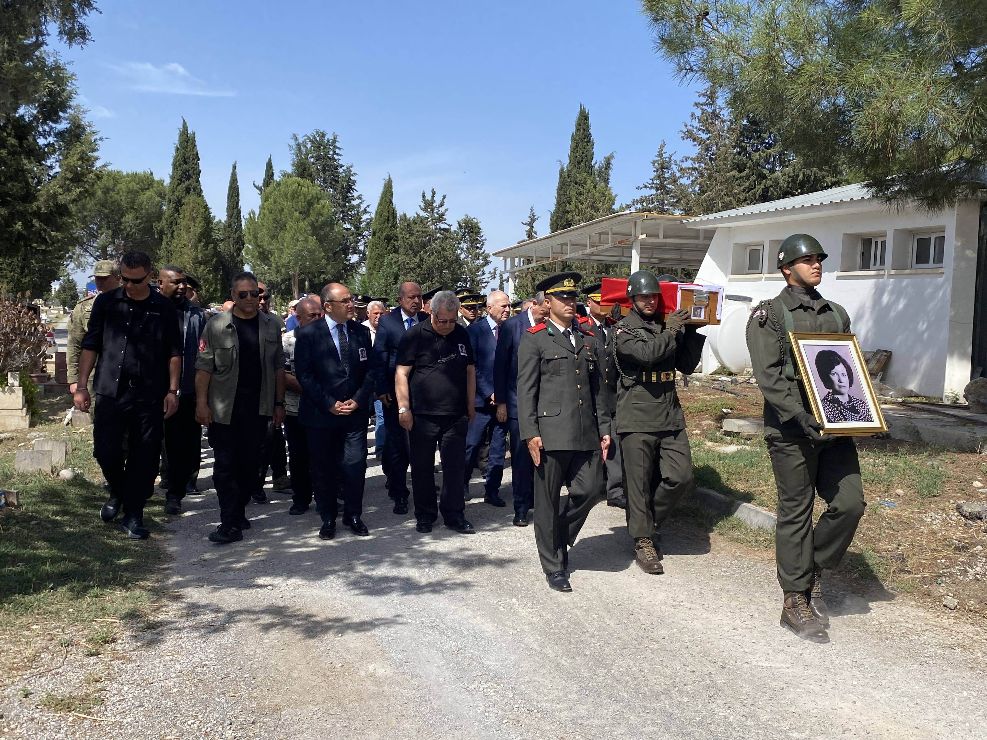 Kalıntıları Baf’ta bulunan Şehit Ayşe Ramadan toprağa verildi