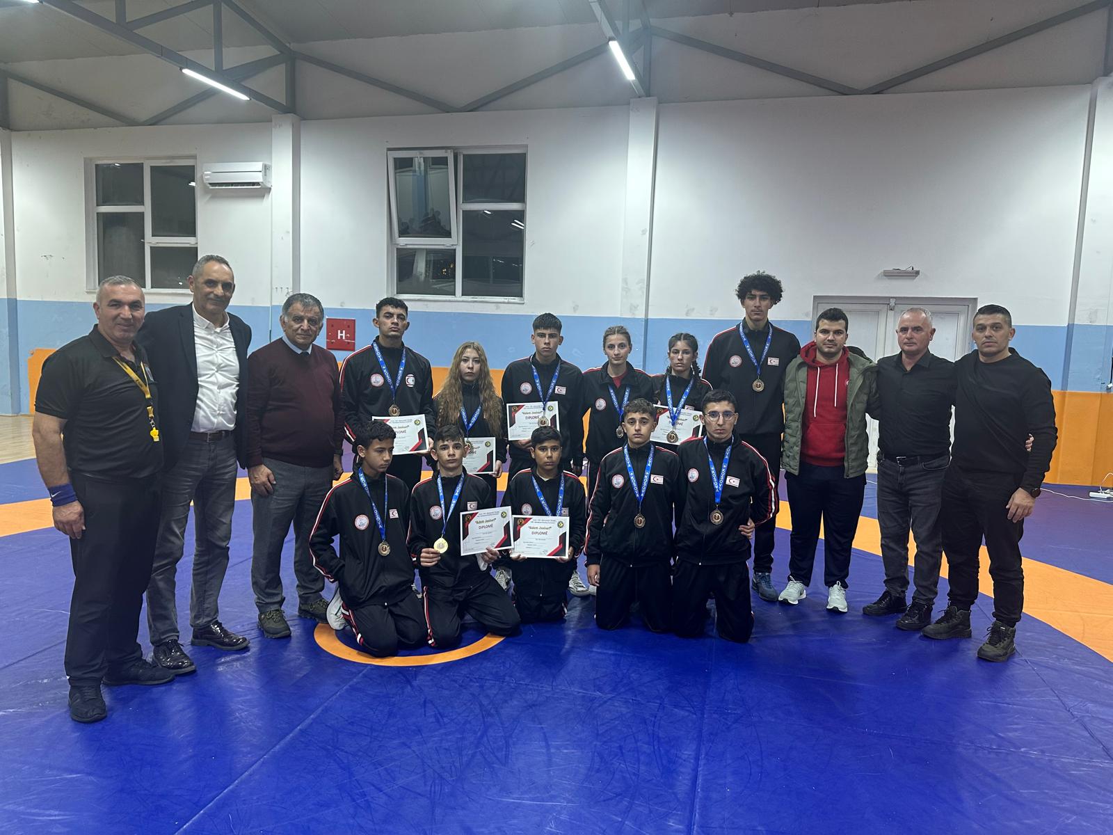 KKTC Güreşinde tarihi başarı: Kosova’dan 11 sporcu ile 11 madalya