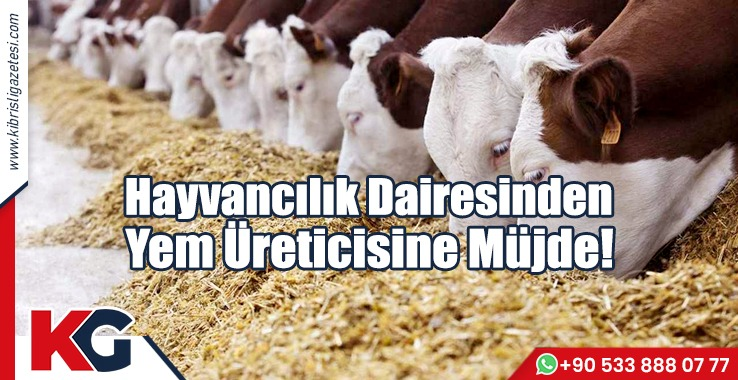 Hayvancılık Dairesinden Yem Üreticisine Müjde!