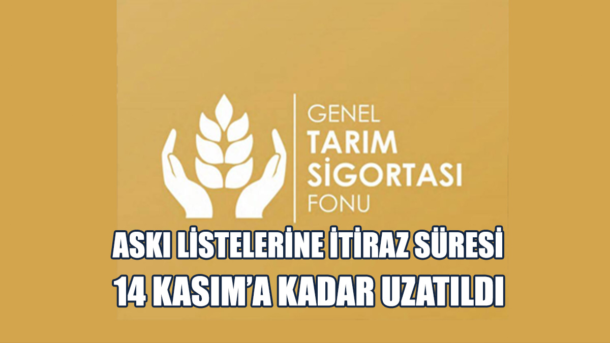 Ekilen Ve Dikilen Ürünlerin Beyanlarına İtiraz Süresi Uzatıldı