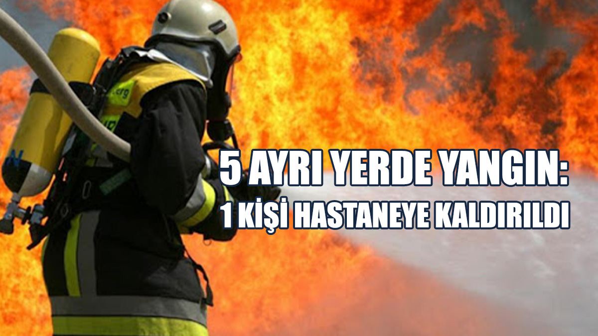 KKTC’de Bugün Ve Dün 5 Yangın Meydana Geldi