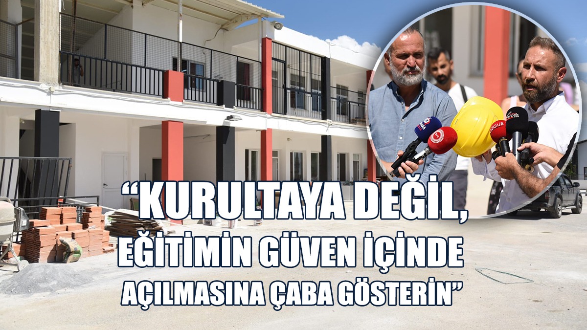 KTÖS, Dr. Fazıl Küçük İlkokulu’nda Basın Toplantısı Düzenledi