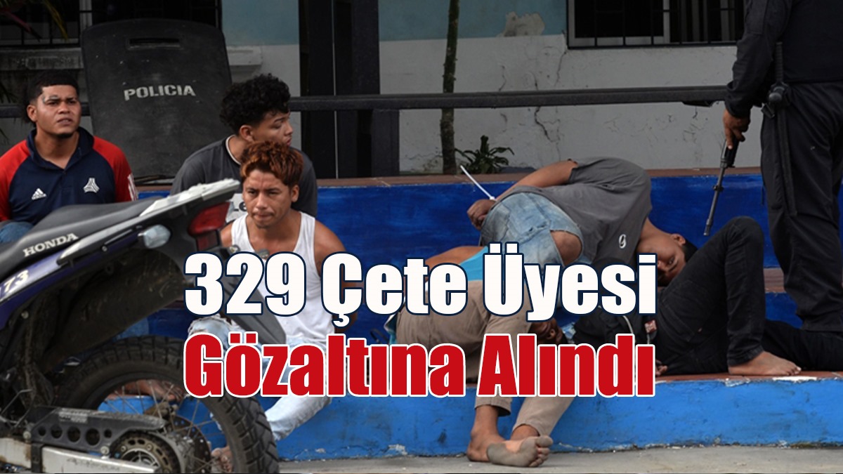 329 Çete Üyesi Gözaltına Alındı