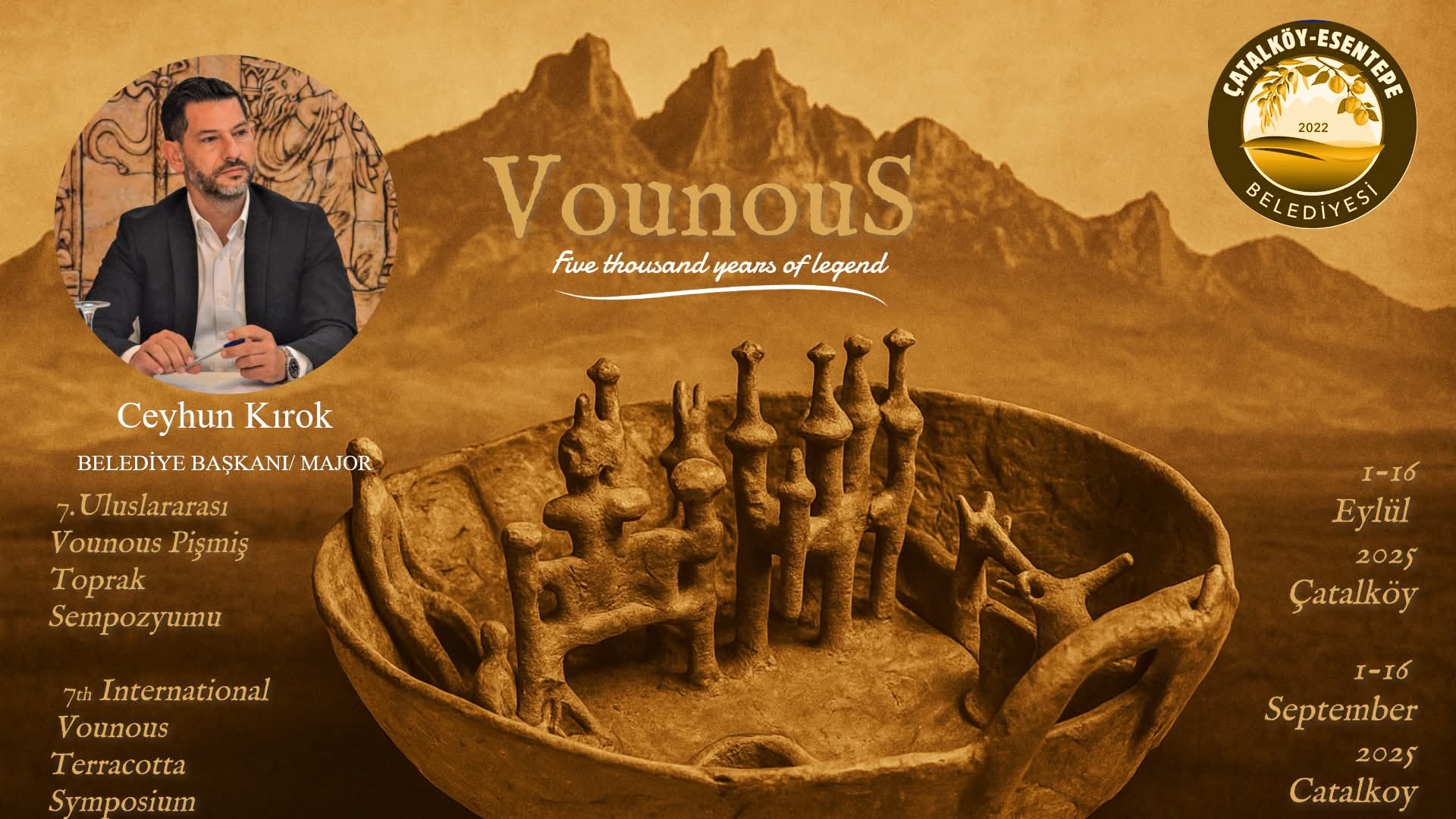 7. Vounous Uluslararası Pişmiş Toprak Sempozyumu başlıyor