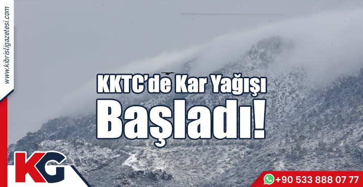 KKTC’de Kar Yağışı Başladı!