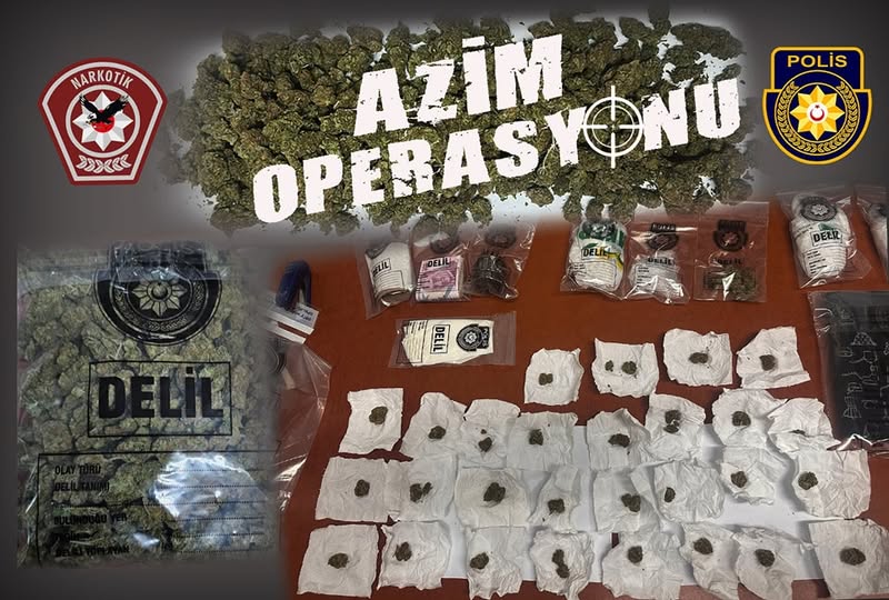Polisten “azim” operasyonu:  347 gr uyuşturucu ele geçirildi
