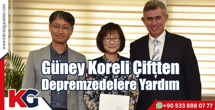 Güney Koreli Çiftten Depremzedelere Yardım