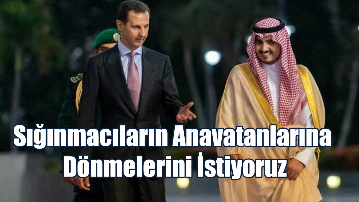 Suriye: Sığınmacıların Anavatanlarına Dönmelerini İstiyoruz