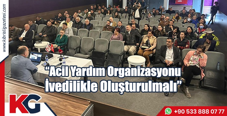 "Acil Yardım Organizasyonu İvedilikle Oluşturulmalı"