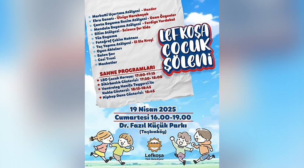 Lefkoşa’da cumartesi günü “Çocuk Şöleni” var