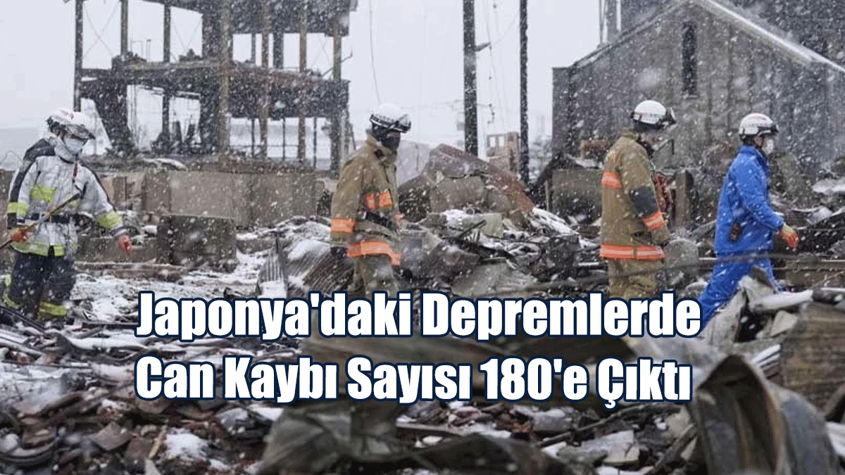 Japonya'daki Depremlerde Can Kaybı Sayısı 180'e Çıktı
