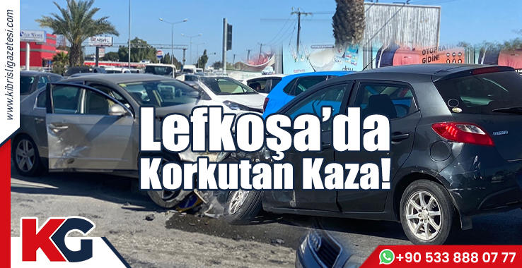 Lefkoşa'da Korkutan Kaza!