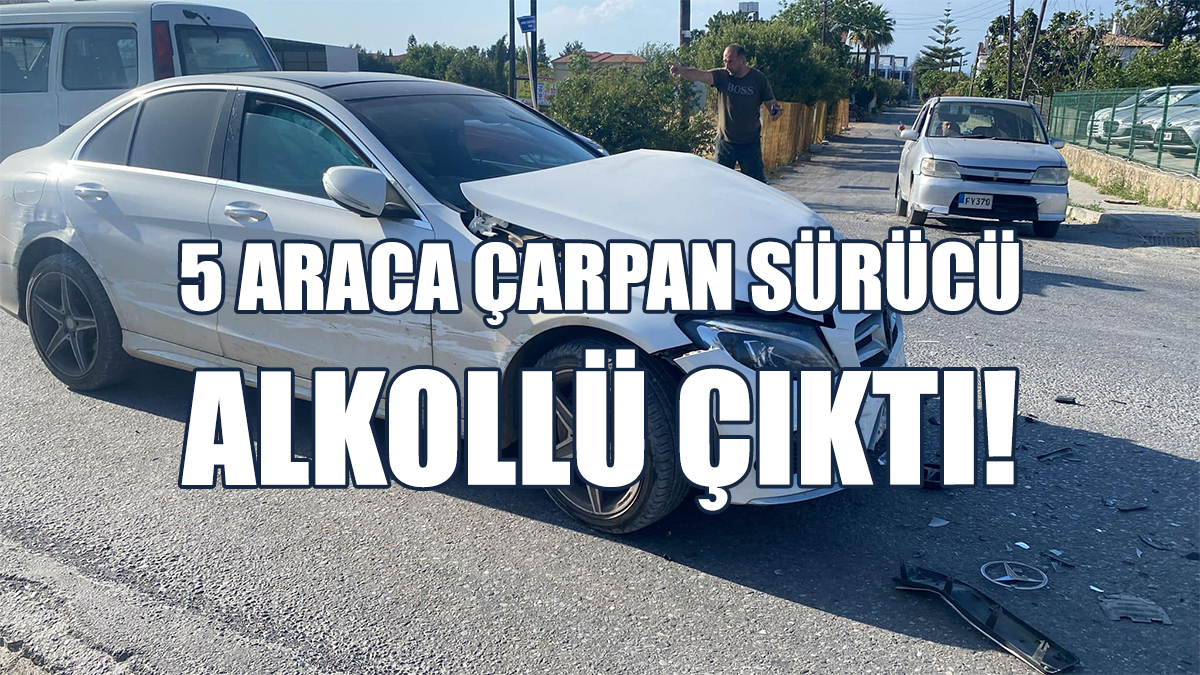 Alsancak'ta Kaza: 5 Araca Çarptı!