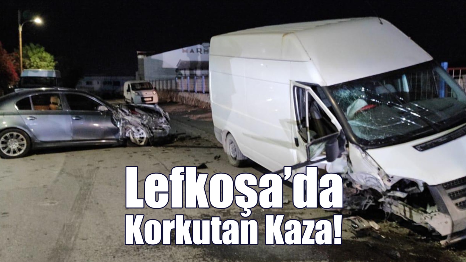 Lefkoşa’da Korkutan Kaza!