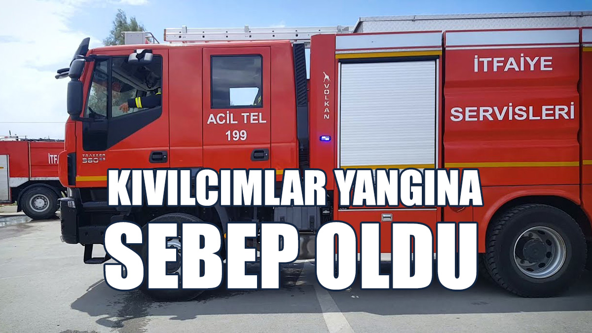 Lefkoşa'da Yangın...