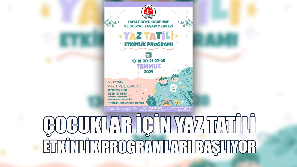 Girne Belediyesi'nin Düzenlediği Etkinlik Programları Başlıyor