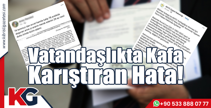 Vatandaşlıkta Kafa Karıştıran Hata!