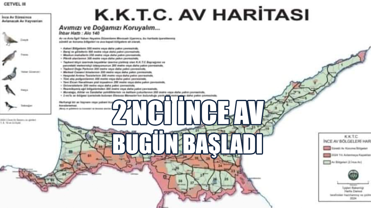 2’nci İnce Av Bugün Başladı