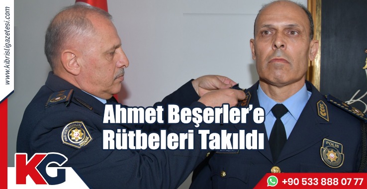 Ahmet Beşerler'e Rütbeleri Takıldı