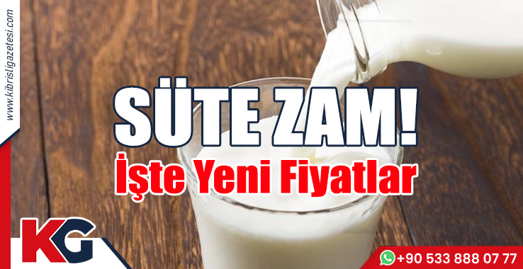 SÜTE ZAM! İşte Yeni Fiyatlar