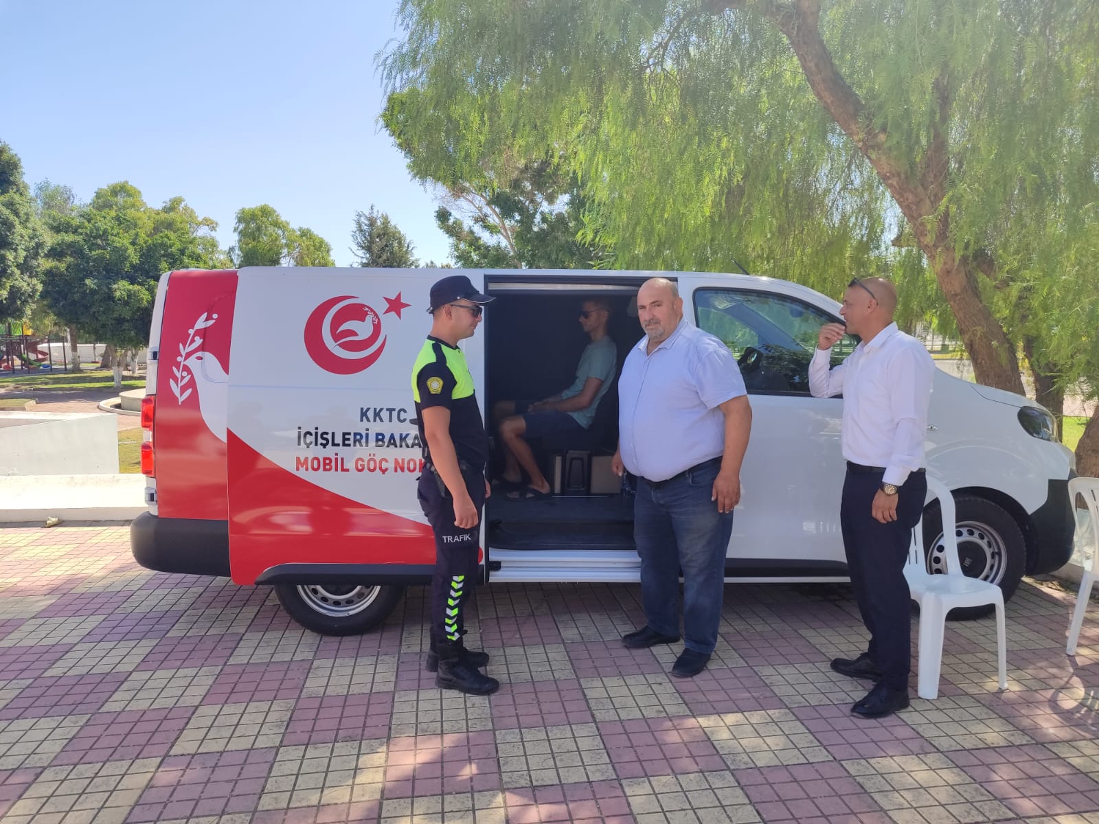 Mobil denetim aracı İskele bölgesinde denetim yaptı