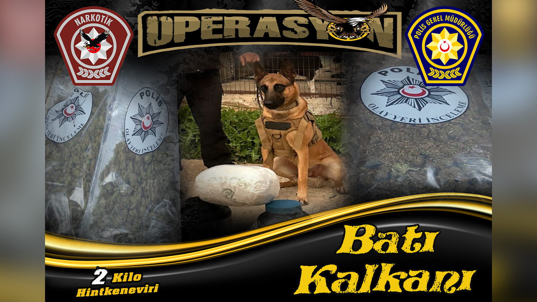 Mevlevi’de “Batı Kalkanı” operasyonu: 2 kilo uyuşturucu ele geçirildi