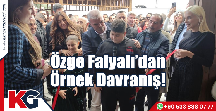 Özge Falyalı’dan Örnek Davranış!