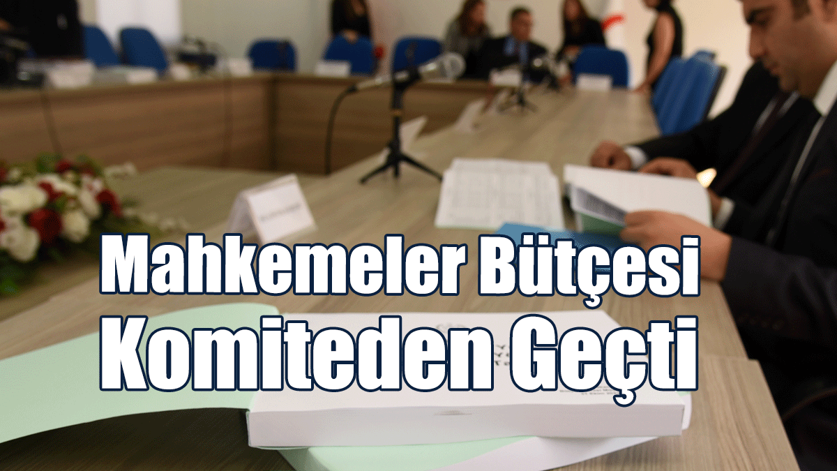 Mahkemeler Bütçesi Komiteden Geçti