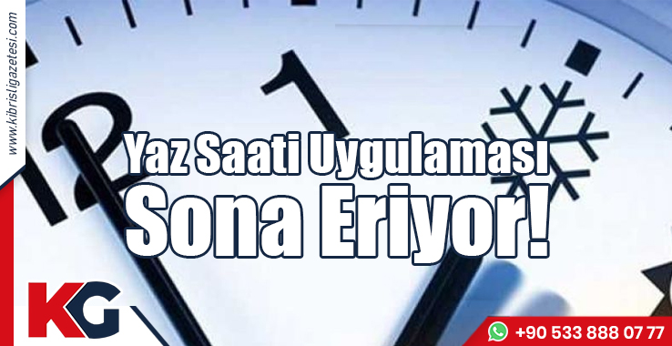 Yaz Saati Uygulaması Sona Eriyor!