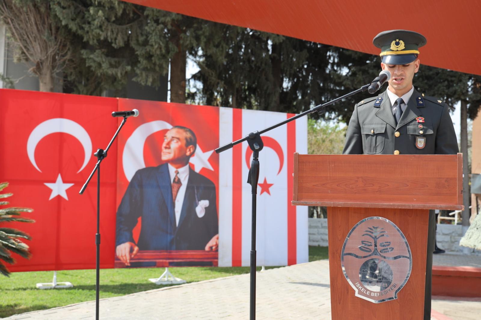 Çanakkale Zaferi’nin 111. yıl dönümü: İskele'de tören düzenlendi