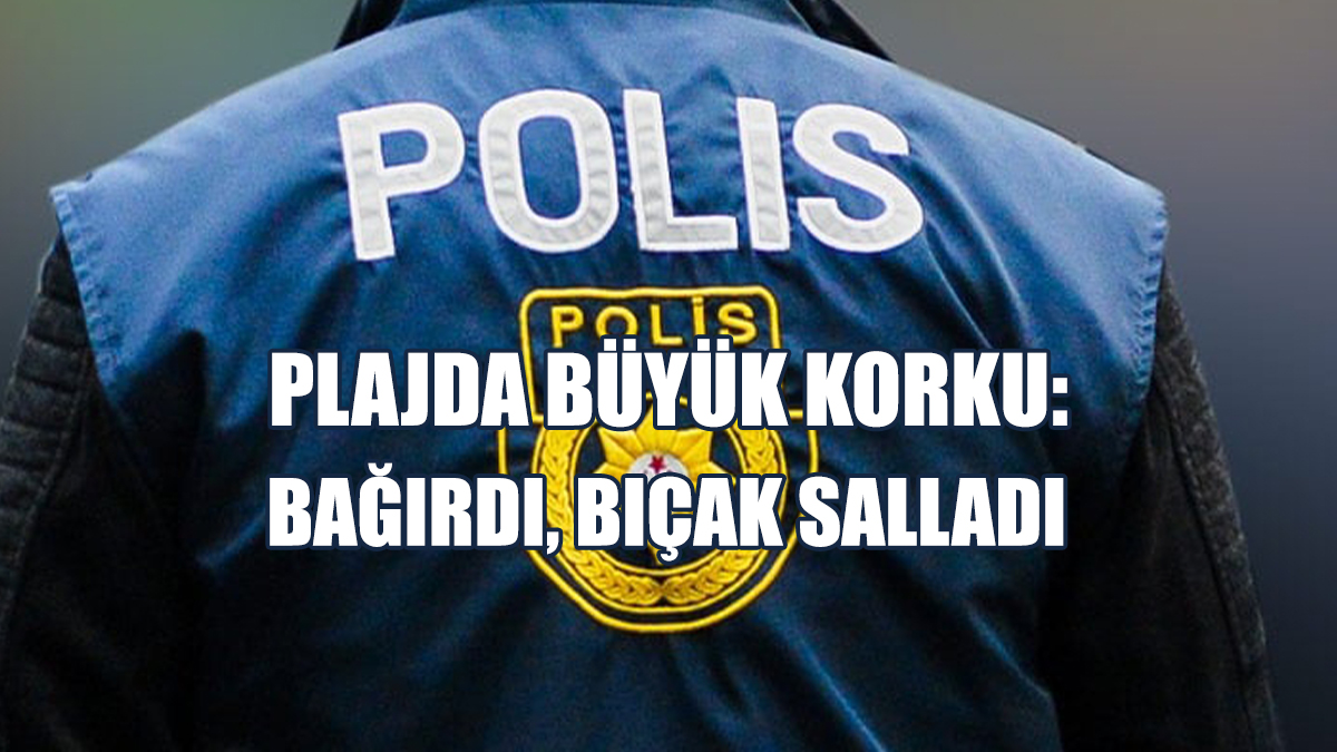 Plajda Büyük Korku: Bağırdı, Bıçak Salladı