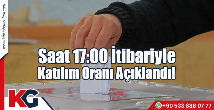 Saat 17:00 İtibariyle Katılım Oranı Açıklandı!
