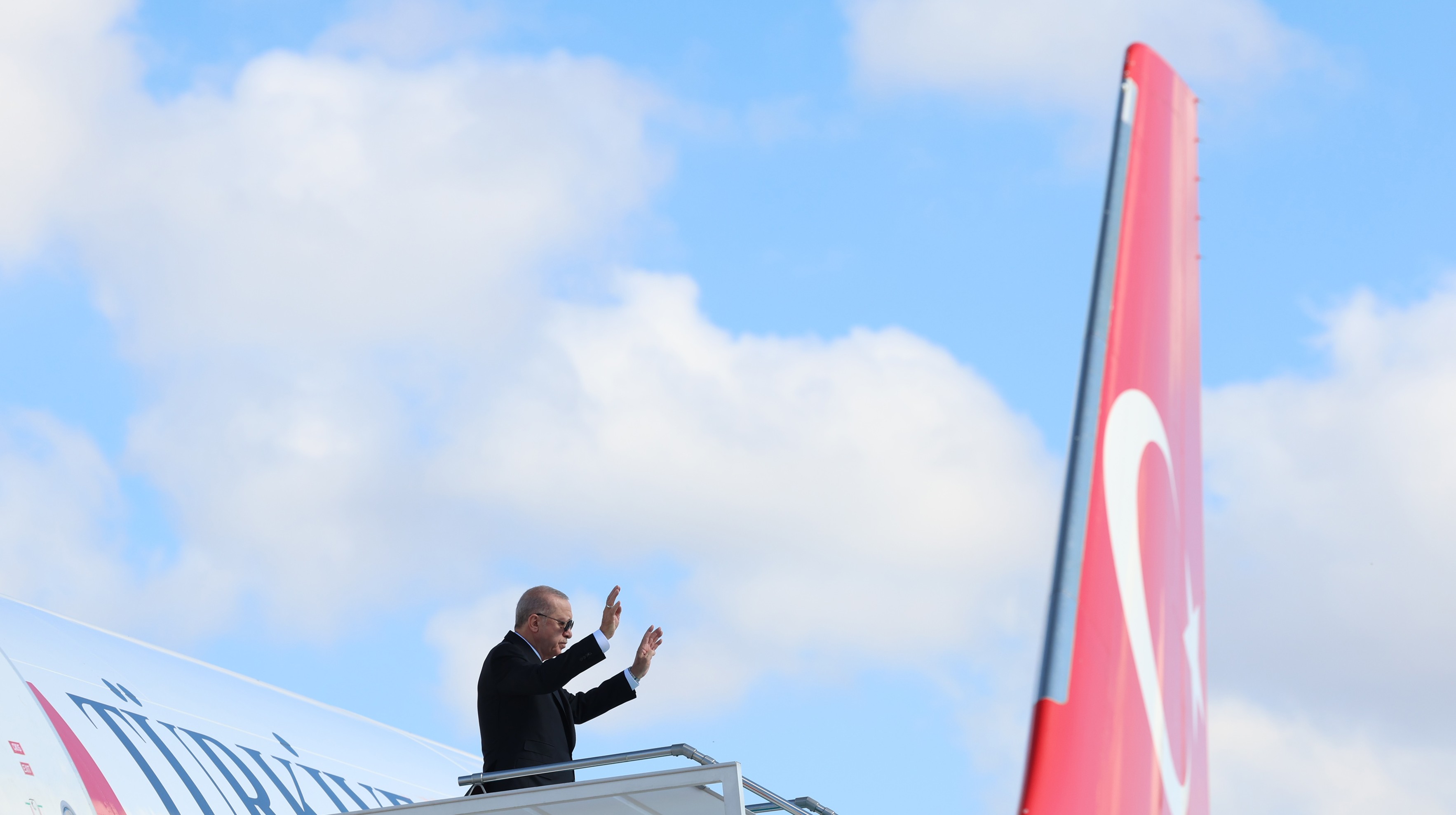 TC Cumhurbaşkanı Erdoğan, Azerbaycan'a gitti