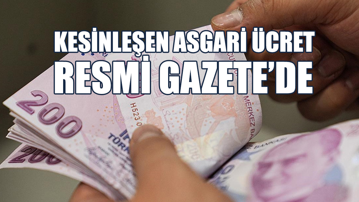 Aylık Net Asgari Ücret 37 Bin 818 TL Olarak Uygulanacak